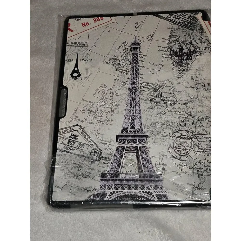 NEW ZZOUGY Tablet Cover‎ Surface Pro X 13in Map Eiffel Protective Chic